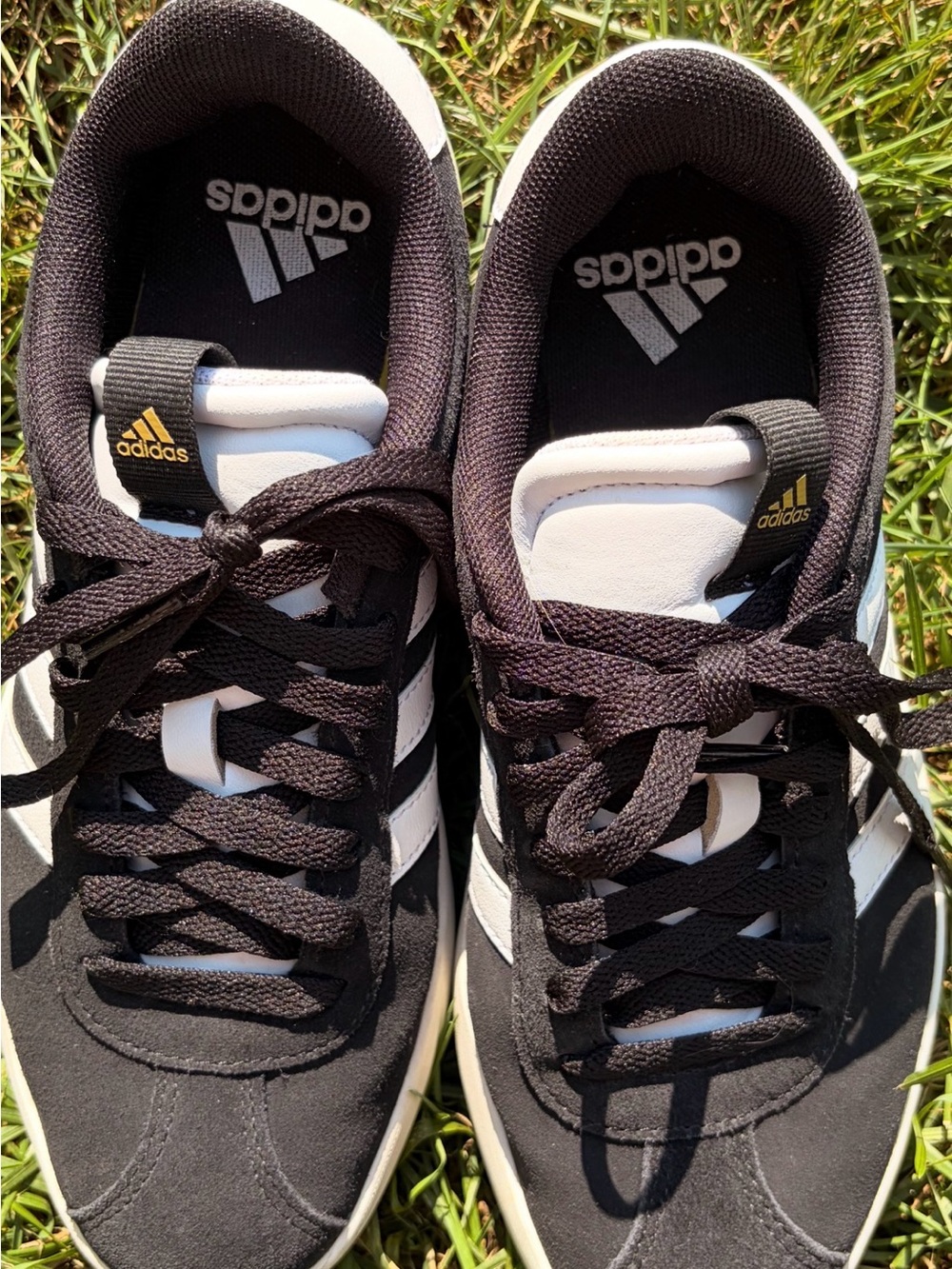 adidas Black and White Women’s Low-Top Athletic Sneakers